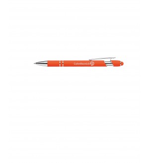 Metal Click Pen with Stylus Top